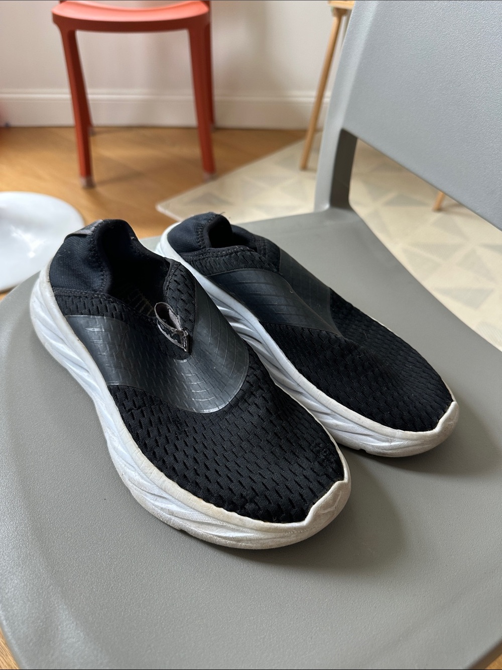 Women’s Hoka Ora Slip-On Athletic Sneakers in Black